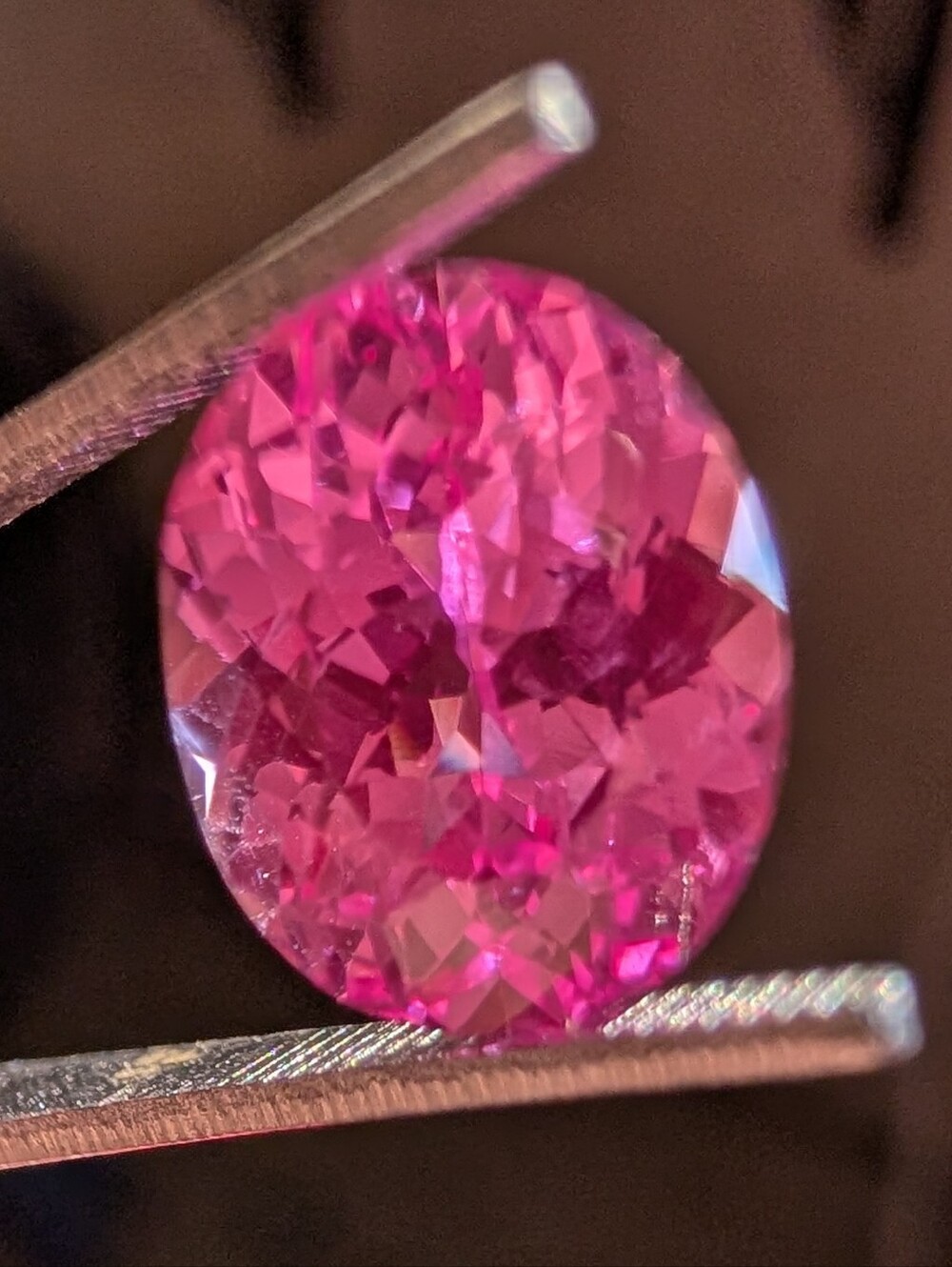4.5 Carat Oval Hot Pink Sapphire Loose Gemstone